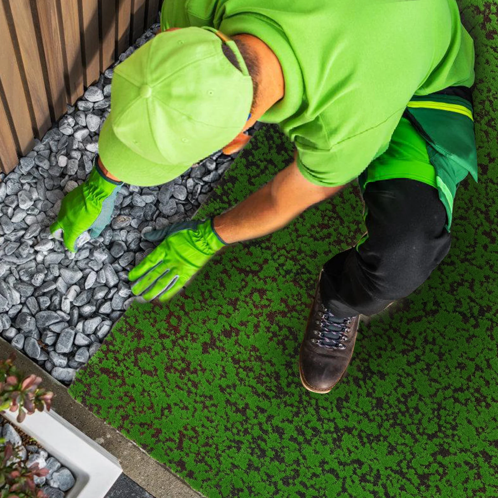 

Artificial Moss Lichen Simulation Fake Green Plants Pearl Silk Cotton Material for Patio Home Office Decoration Artificial