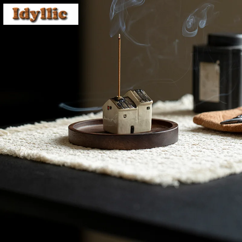 ذكريات جنوب منازل طويلة وقصيرة حامل البخور البخور شلال البخور المشرق مبخرة أدوات الشاي الحلي