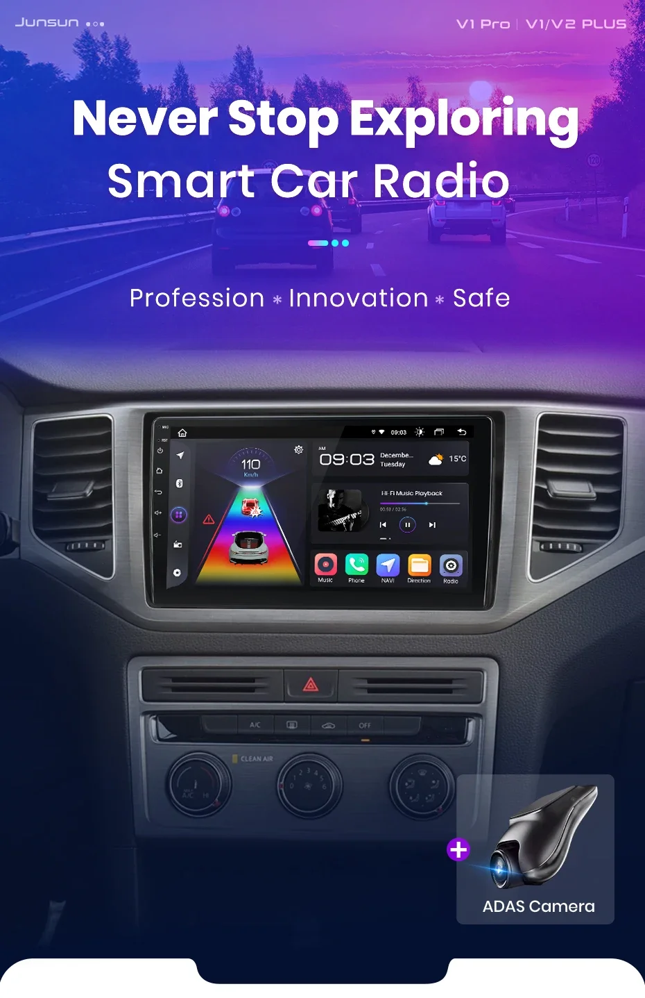 Android Autoradio für VW Polo Jetta Mk7 T6 Bora 2006-2018 GPS Multimedia