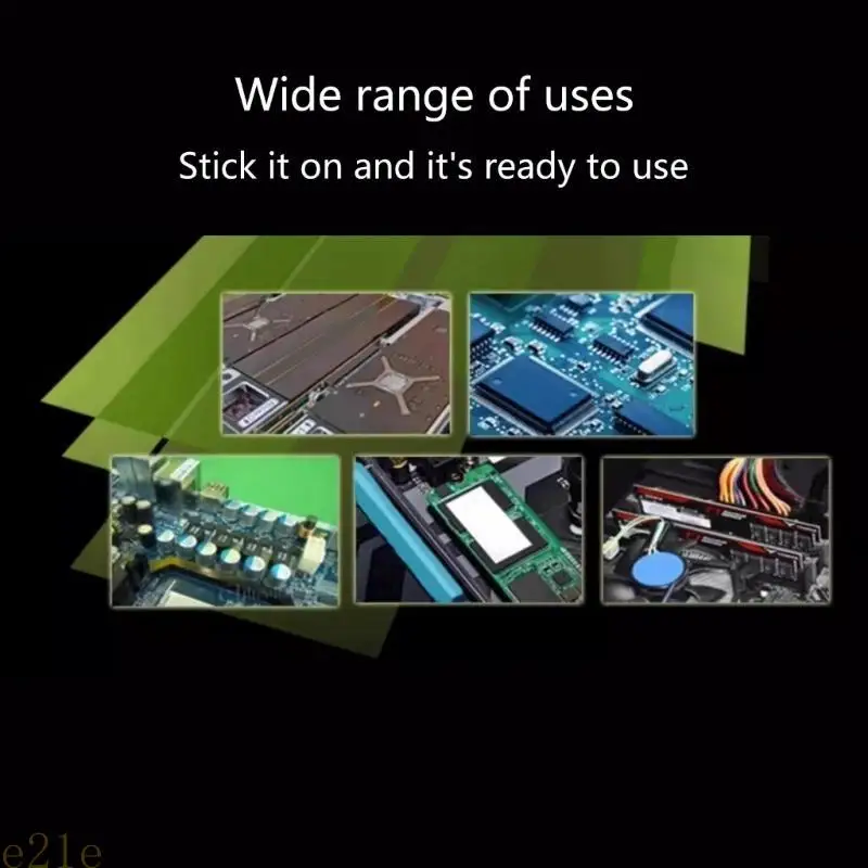 

E21E Computer Cooling Silicone Thermal Pad Efficient Heat Distribution for CPU GPU