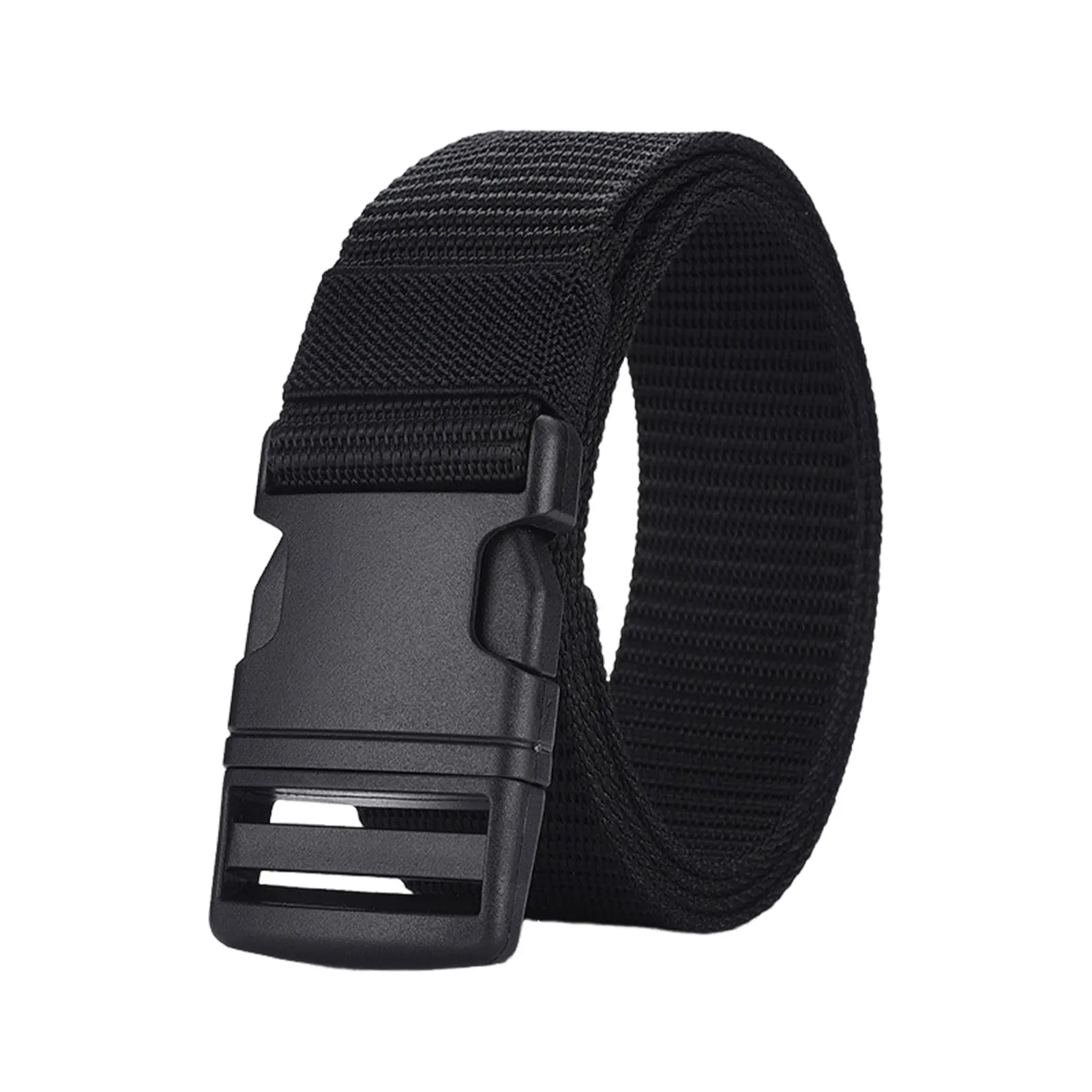 

Lock For Convenient And Fast Wearing Experience Mens Waist Belt Nylon Belt With Plastic Buckle Belts