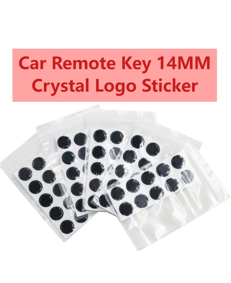Auto-Fernbedienungsschlüssel 14MM Kristall-Logo-Aufkleber Epoxy für KEYDIY KD XHORSE VVDI Fernbedienung für BM-W K-ia F-ord Toy-ota P-eugeot V-w – Detail 4