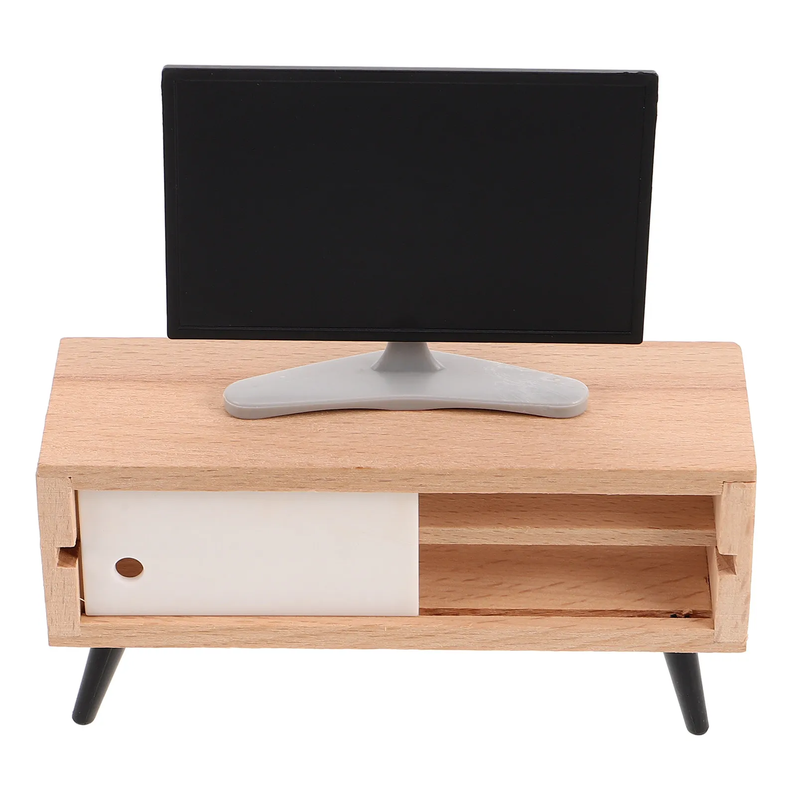 

Miniature 1 12 Scale TV Stand Cabinet Living Room Bedroom Decoration Pretend Play Assorted Color Dollhouse TV Cabinet