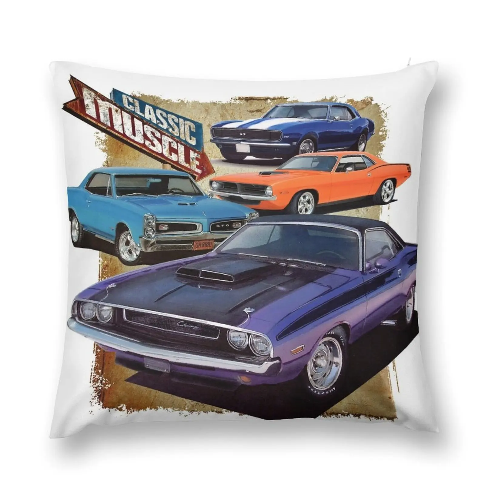 

Classic Muscle Cars Throw Pillow pillow pillowcase Elastic Cover For Sofa pillow