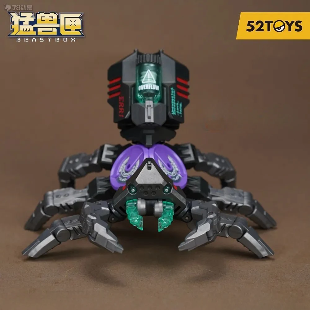 52TOYS Beast Box Black Spider Reprinting Aloris Transform Toy Mobile Model Non Assembled Trendy Action Figures Christmas Gift