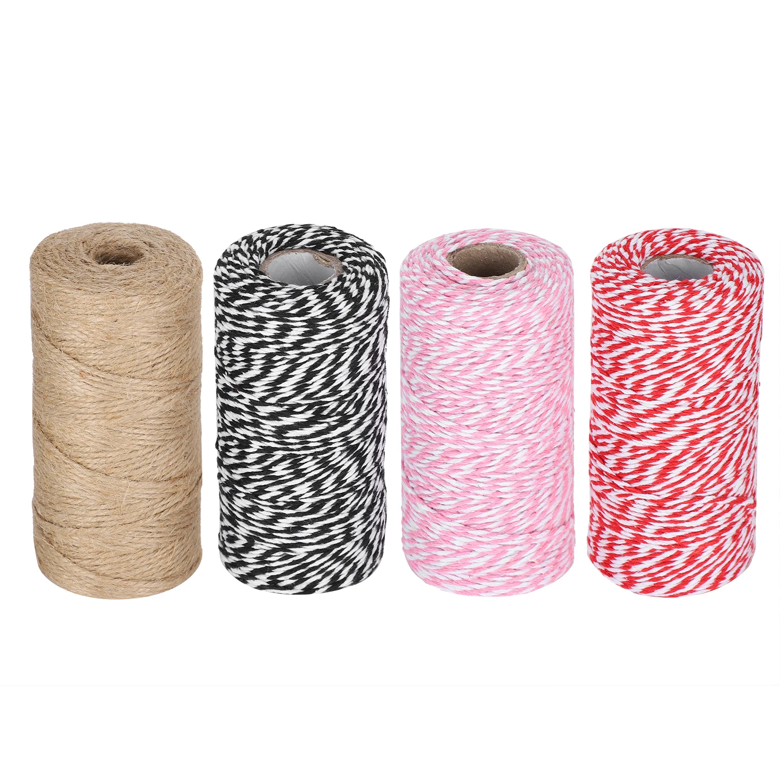 4Pcs Wrapping String Rope Twisted Cotton Baker Twine Cord DIY Craft Hand Made Supplies