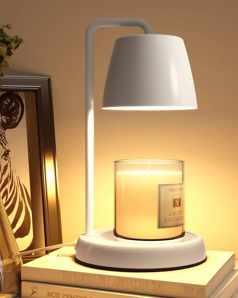 Electric Candle Warmer Lamp with Timer and Dimmer, Safe Fragrance Melter
