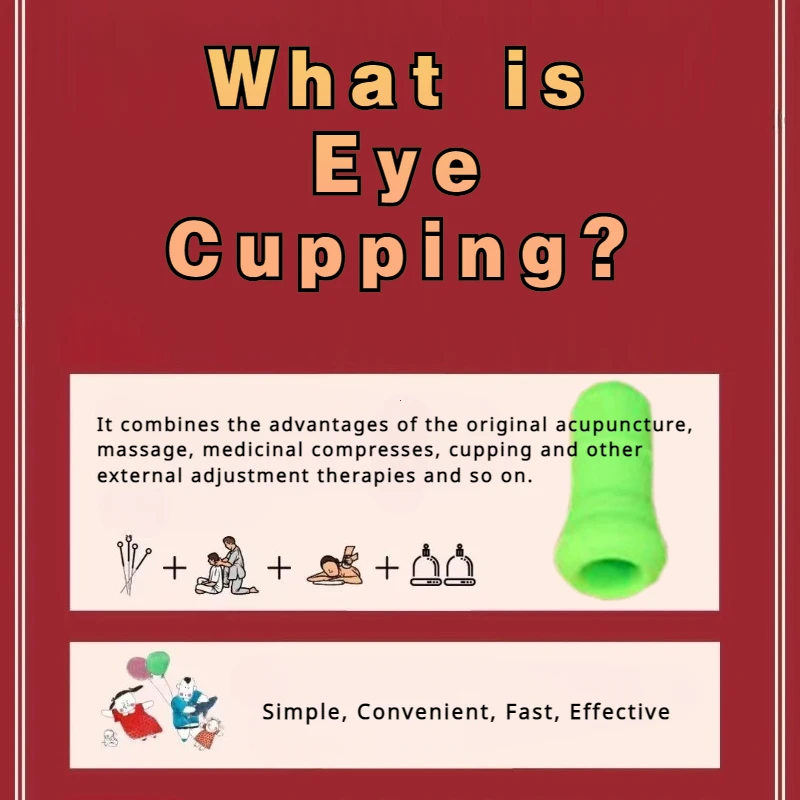 12Pcs Facial Eye Cupping Silicon Vacuum Suck Device Massage Therapy Tools Eyes Removes Fatigue Body Relax Relief Pain