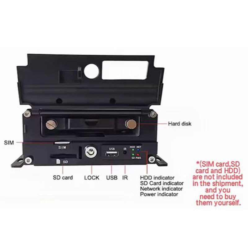 AHD1080P móvil DVR 8CH tarjeta SD HDD MDVR grabadora de vídeo Digital cámara DVR 4G GPS WIFI gestión de flotas GPS pista para camión autobús