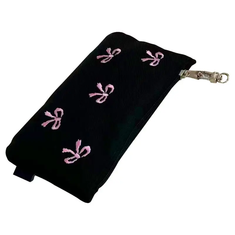 

Student Pencil Case Large Capacity Student Bow Pencil Bag Simple And Cute Portable Pencil Bag For High School College And Middle