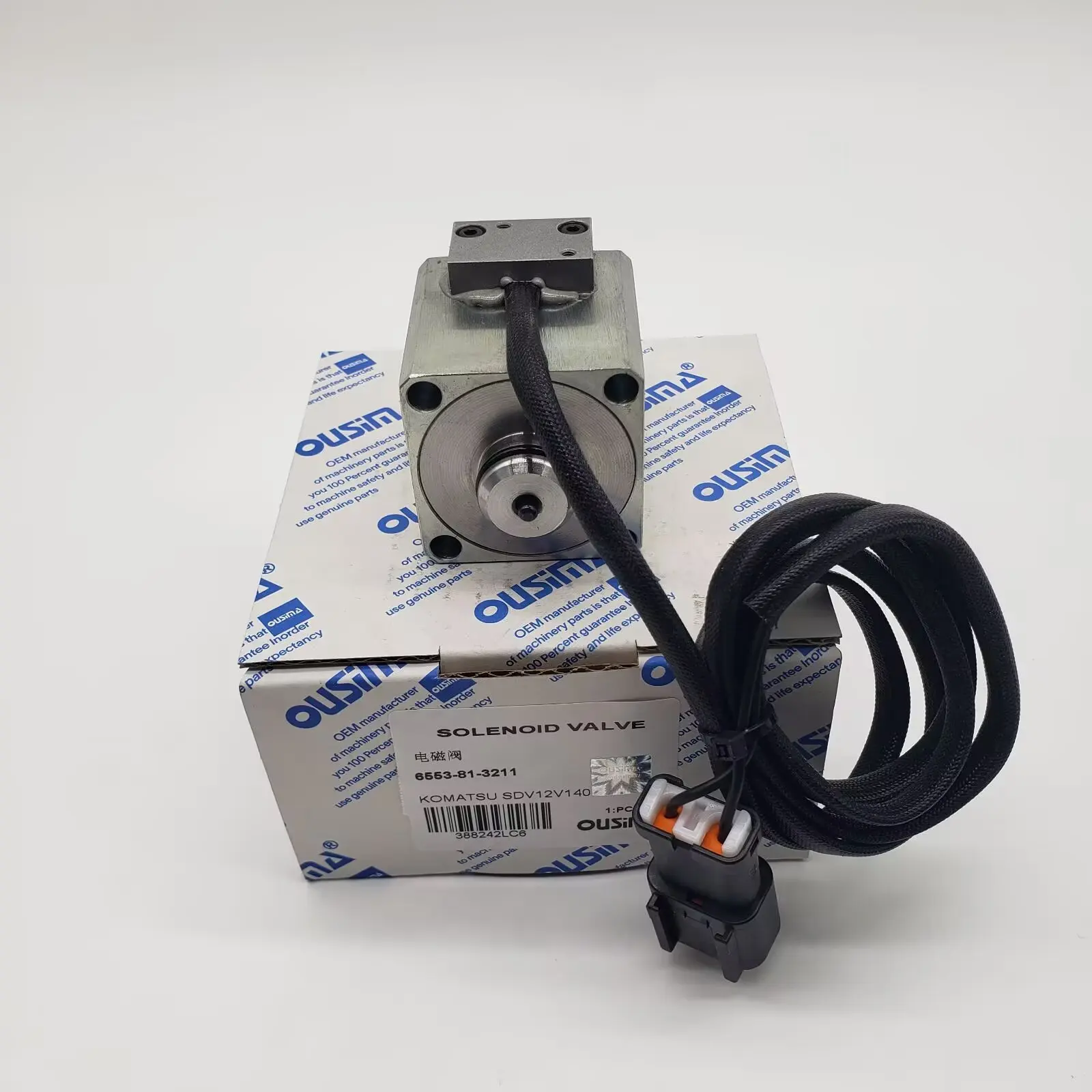 

OUSIMA Excavator Machinery Parts 6553-81-3211 Solenoid Valve for KOMATSU SDV12V140