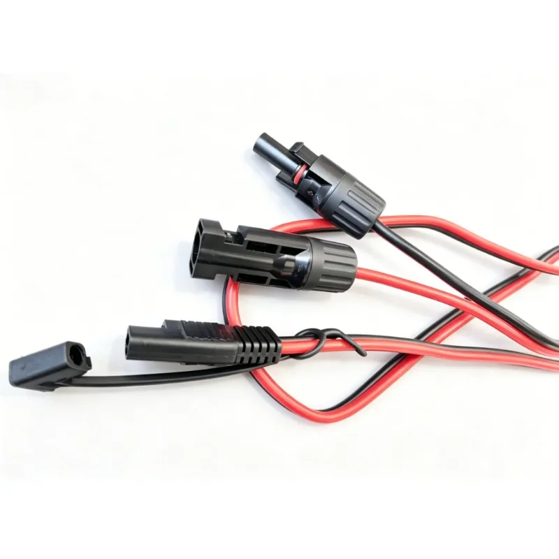 12AWG 1M Solar Panel to SAE Quick Connector Charging Cable with Polarity Adapter for Auto RV Motorcycle Battery Charging view 5