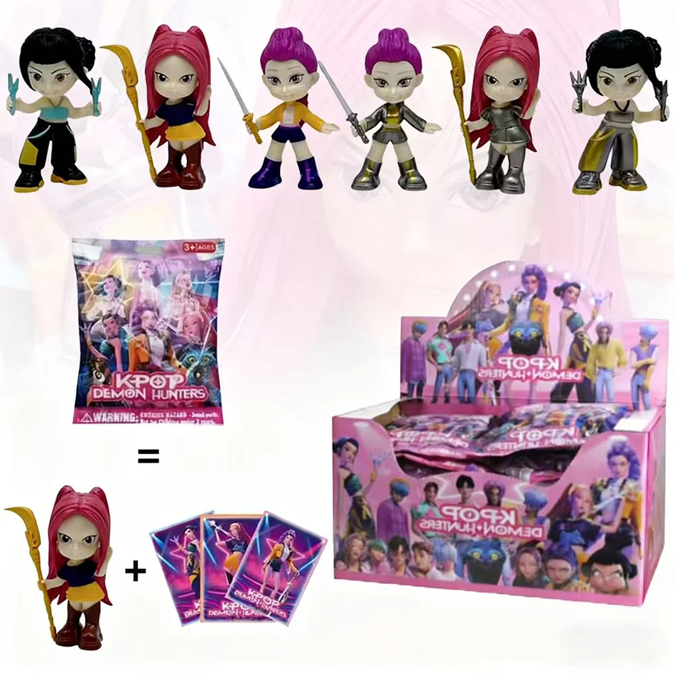 NIEUWE 2025 Anime Kpop Devil Hunter Blind Box-Leuke demontage Klein standbeeld Desktop Model Blind Bag Collectible Gift