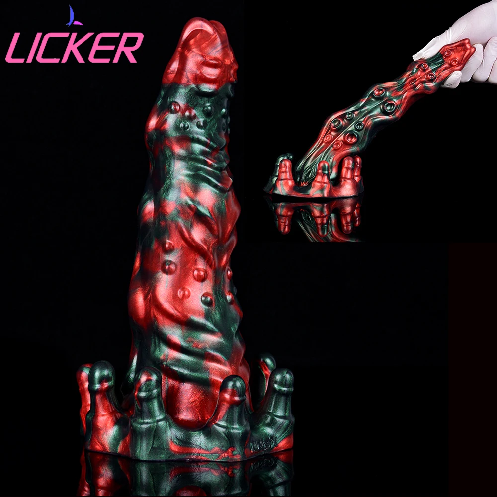 

LICKER Silicone Artifical Dildo G-spot Vagina Stimulation Penis Butt Plug Anus Sex Toys Big Dick For Female Masturbator Pleasure