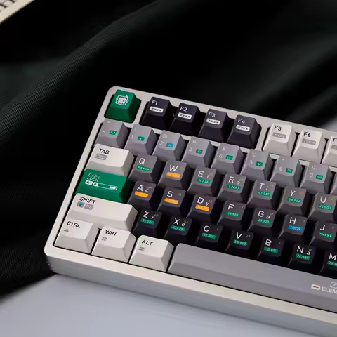 150 Keys/set Chemical Element Keycap Cherr Profile PBT Dye Sub Anime Keycaps for DIY MX Switch Custom Layout Mechanical Keyboard