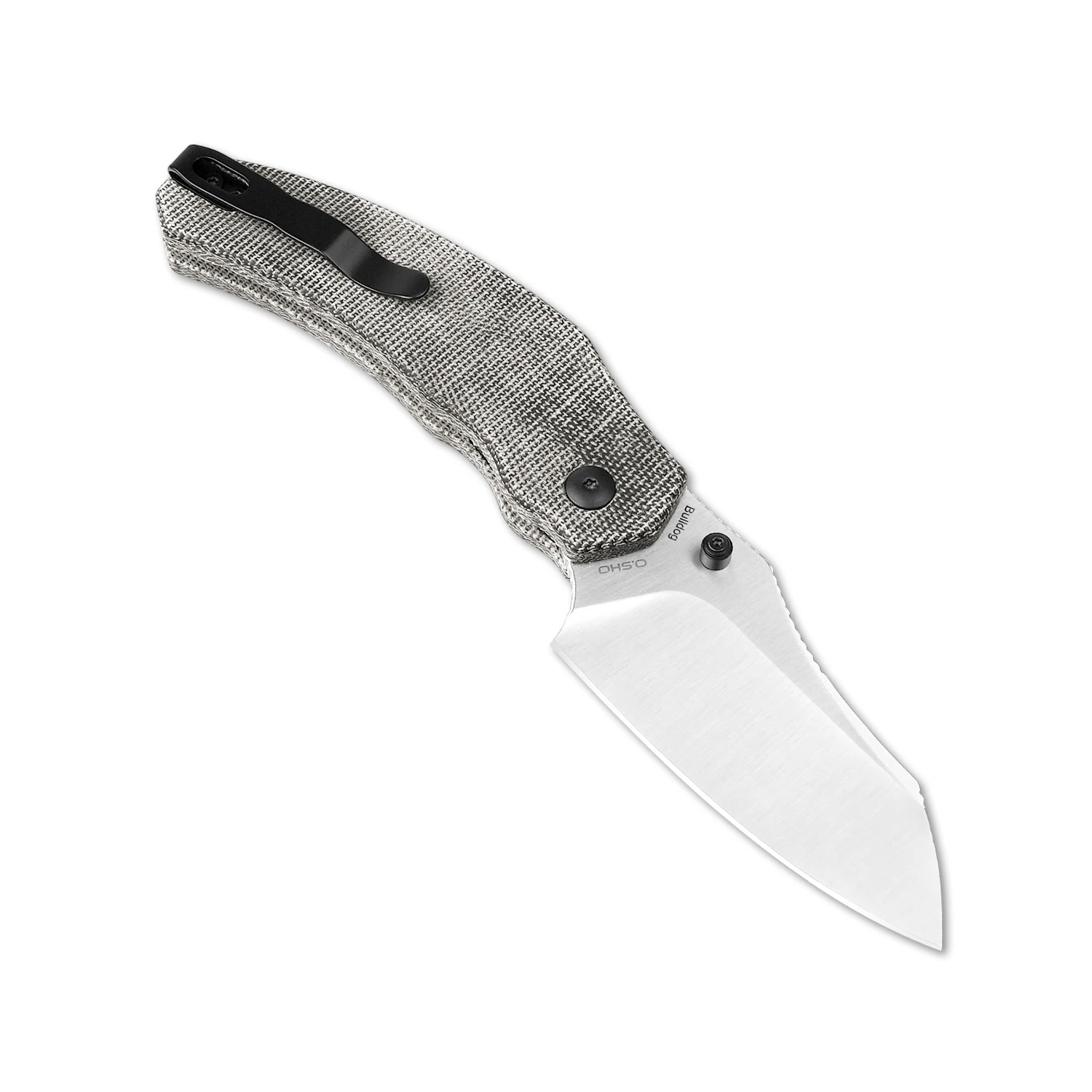 Imagem -03 - Kizer-canivete de Aço com Alça Durável Micarta Bulldog Sobrevivência Caça Ferramentas Edc V3672c2 154cm