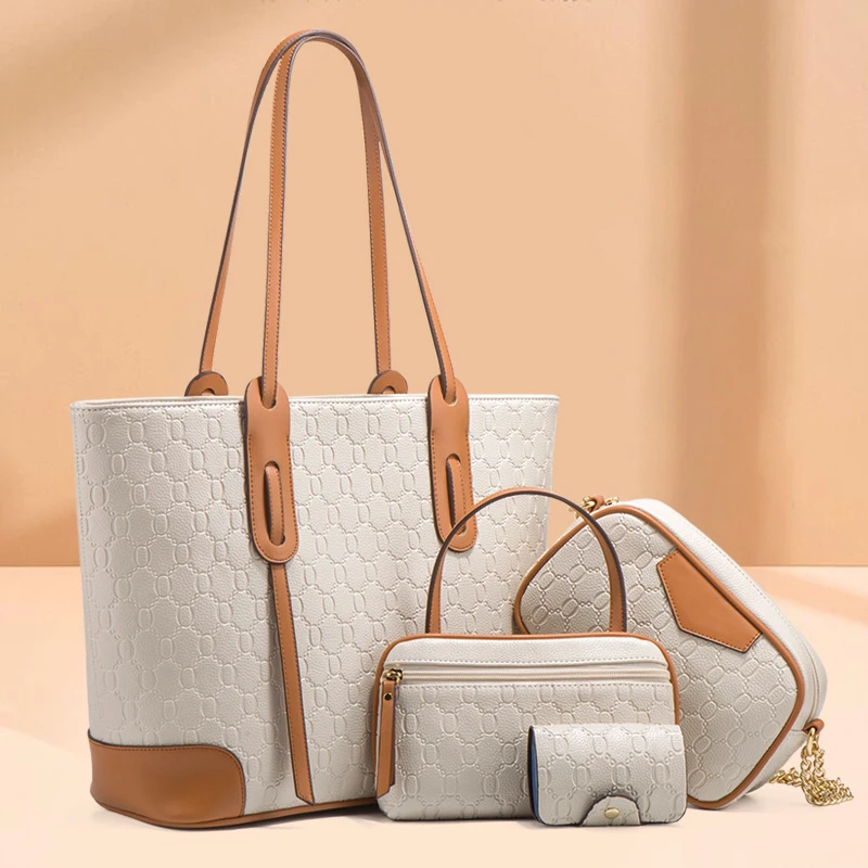 

2026New fashion trendy European and American retro tote bag large capacity bag for women
