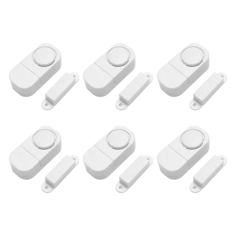 【Superdeals】6Sets/Pack Wireless Anti Theft Apartment Burglar Alert Door Alarm Window For Home Security DIY Magnetic Sensor