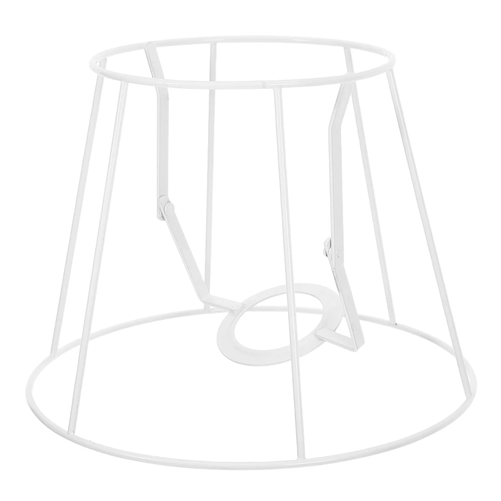 Wire Lampshade Rings Metal Drum Frame Holder Round Iron Lampshade Cage DIY Table Floor Pendant Lamp Accessories