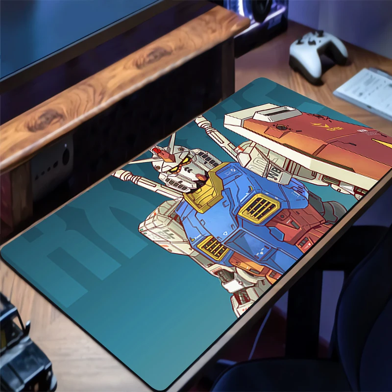 

Mousepad Mechanical Warrior RX-78-2 Gundam HD Desk Mat Non Slip Desk Mouse Mat Rubber Keyboard Pad Gaming Mouse Pad Extended Pad