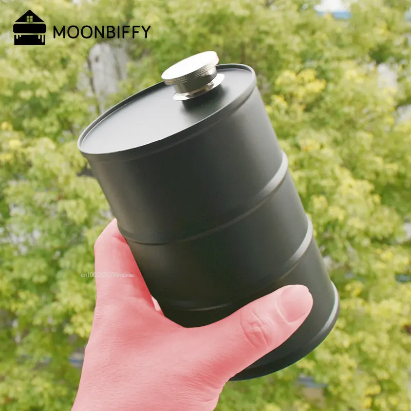25oz Vodka Oil Drums Whisky Flagon Oil Barrel Vodka Whiskey Jug Portable 304 Stainless Steel Alcohol