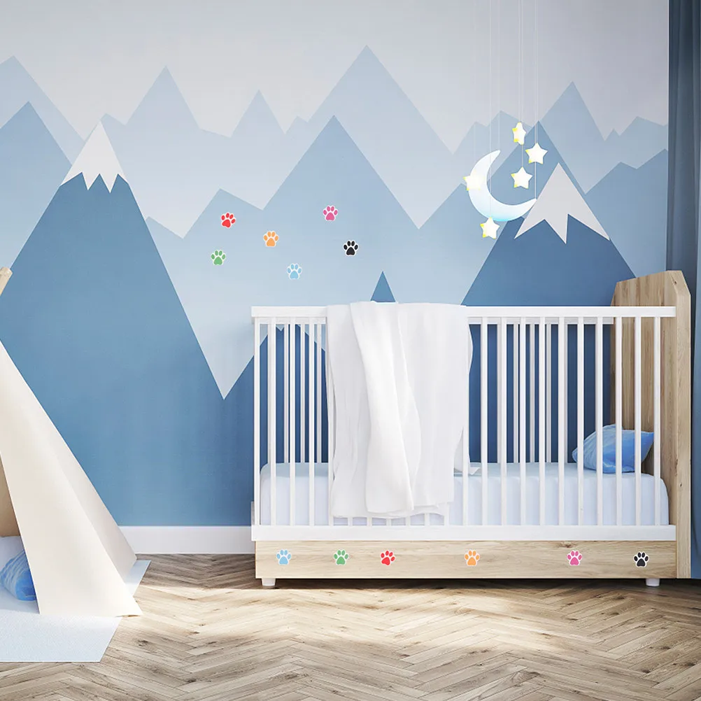 

6 рулонов самоклеящихся наклеек с отпечатками лап собак, прочные декоративные стикеры для пакетов с конфетами, награды для детей