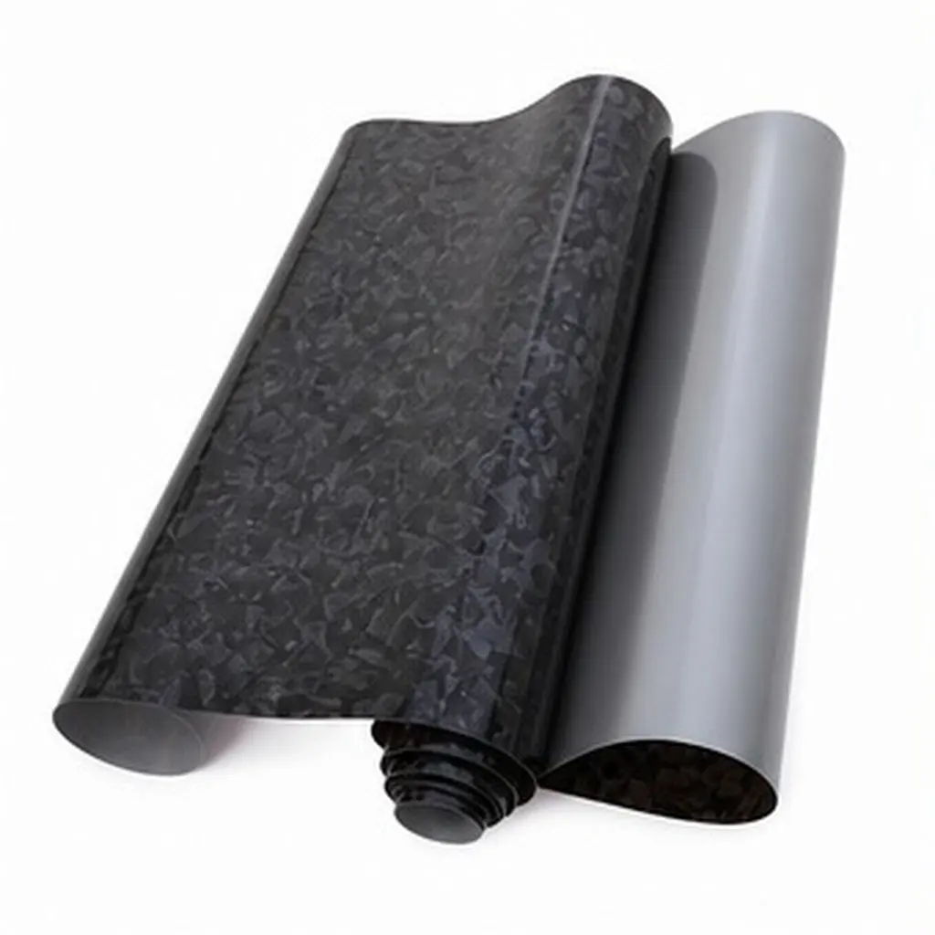 High Gloss Car Wrap Vinyl Roll 59.74x11.79 Inch Self-Adhesive DIY Auto Sticker Decal Film for Rearview Mirrors Interiors Vehicle
