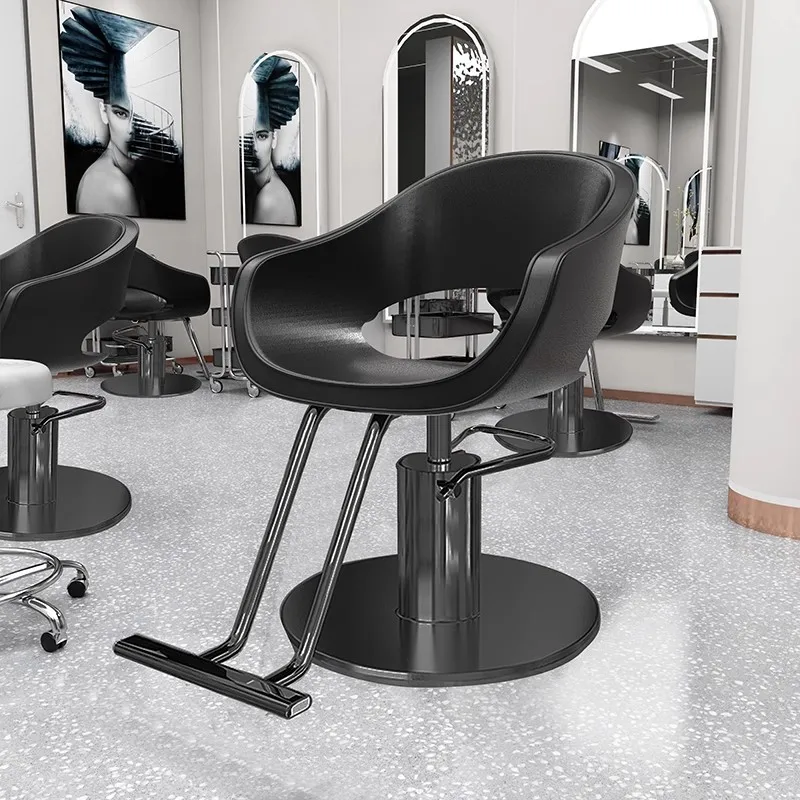 Simple hairdresser chairs, high-end hair salon special barbershop chairs, lift hairdressing chairs, perm and dye seats