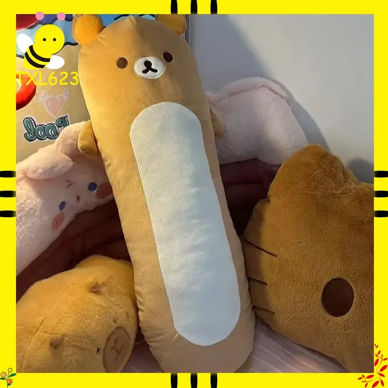 

Kawaii Japanese Rilakkuma Long Plush Pillow 60/80cm Cute Baby Bear Sofa Bed Decorative Sleeping Pillow Ideal Couple Gift