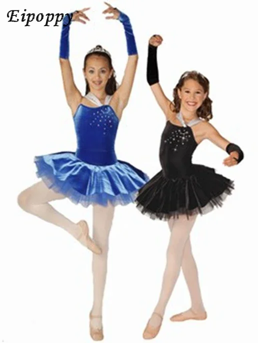 Foreign Trade Professional Children Ballet Dancing Dress Velvet Pettiskirt Gauze Skirt Stage Performance Costume Exercise