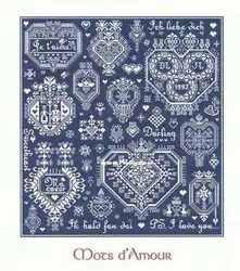 Cross Stitch Kit Monochrome Picture, Package Greeting Needlework Counted Cross-Stitching Kits, The Garden of Love, New Style