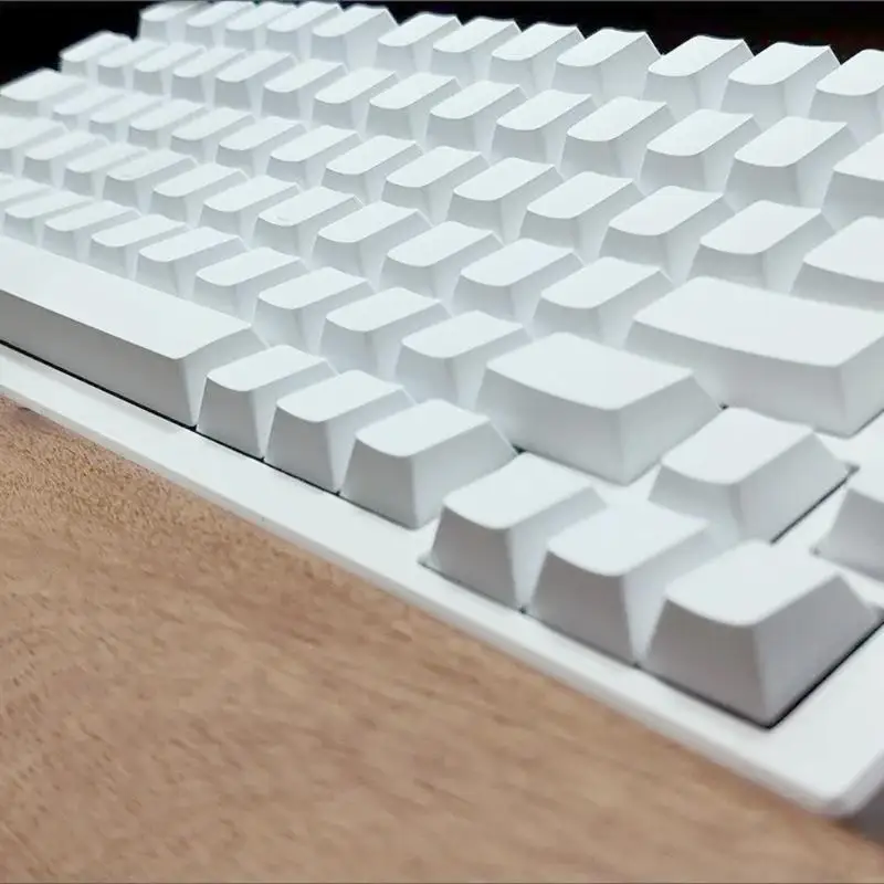 U2JEオリジナルプロファイル104KEY PBTブランクキーキャップメカニカルキーボードのためのミニマリストホワイトPBT材料愛好家