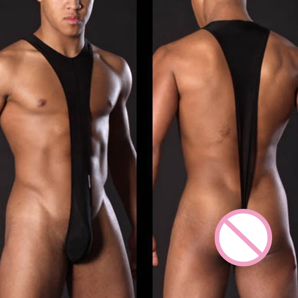 1 szt. Egzotyczna bielizna męska elastyczny pasek body z tyłem stringi stringi kombinezon podkoszulki bielizna seksowna