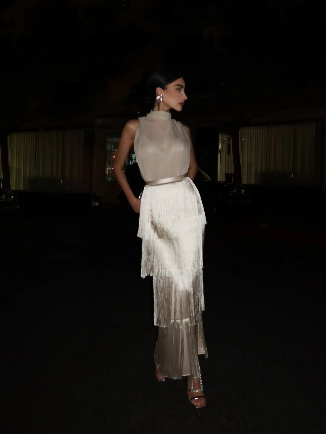 

Adore Customized Elegant Evening Dresses Sheath Ankle length High Neck Pleats Belt Happy Gift Luxurious Women Prom Party Dresses