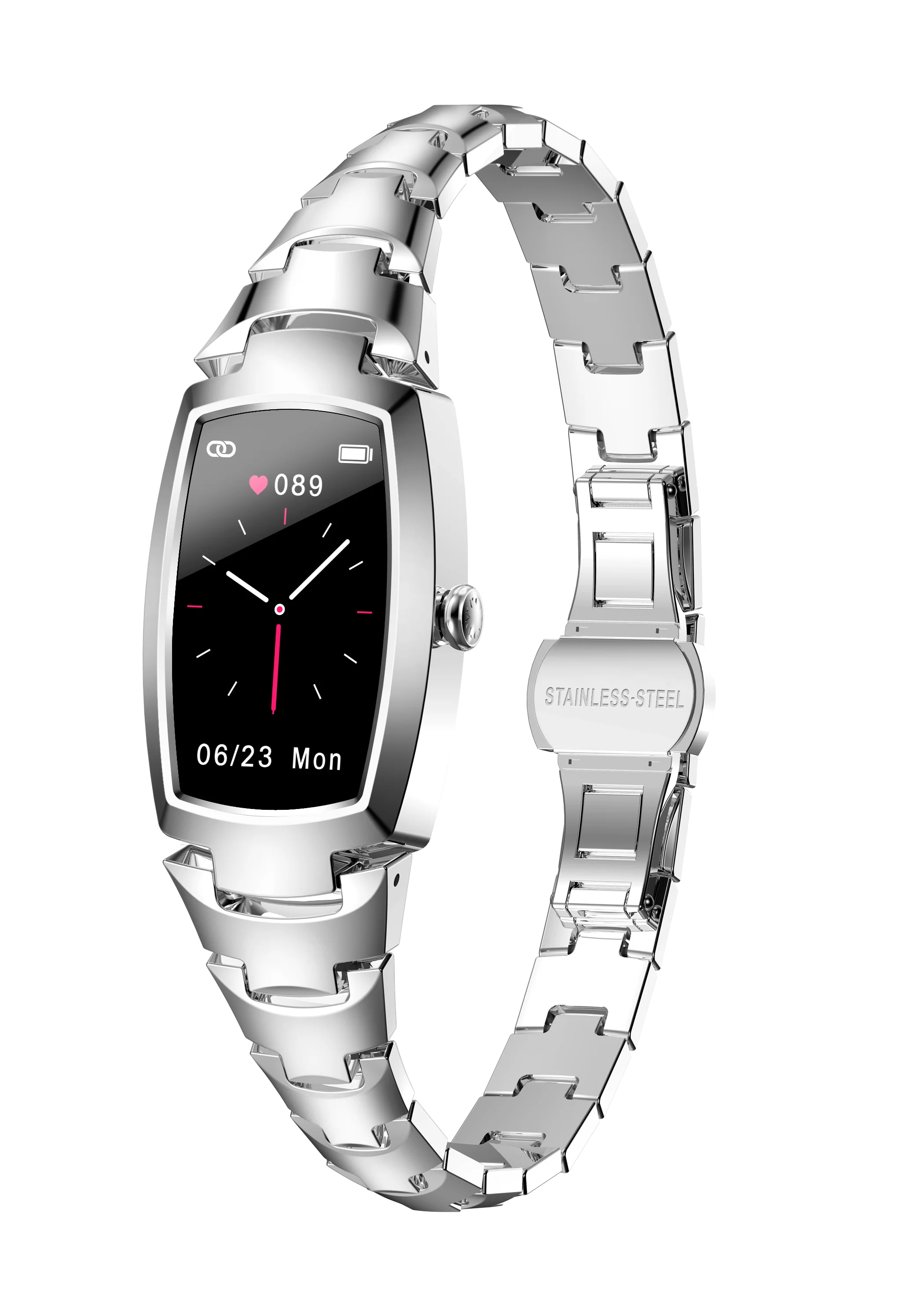 New 2021 Full Touch Screen Woman Smart Bracelet H8 Pro with Female Body Care Real Blood Oxygen Smart Watch H8 pro