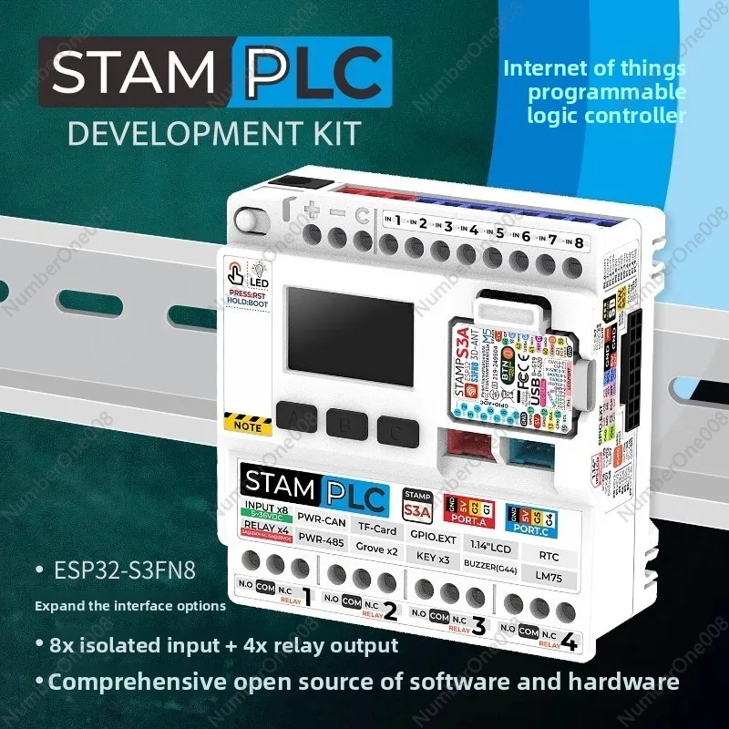 StamPLC Internet de las cosas Controlador lógico programable ESP32S3 Monitoreo de datos en la nube