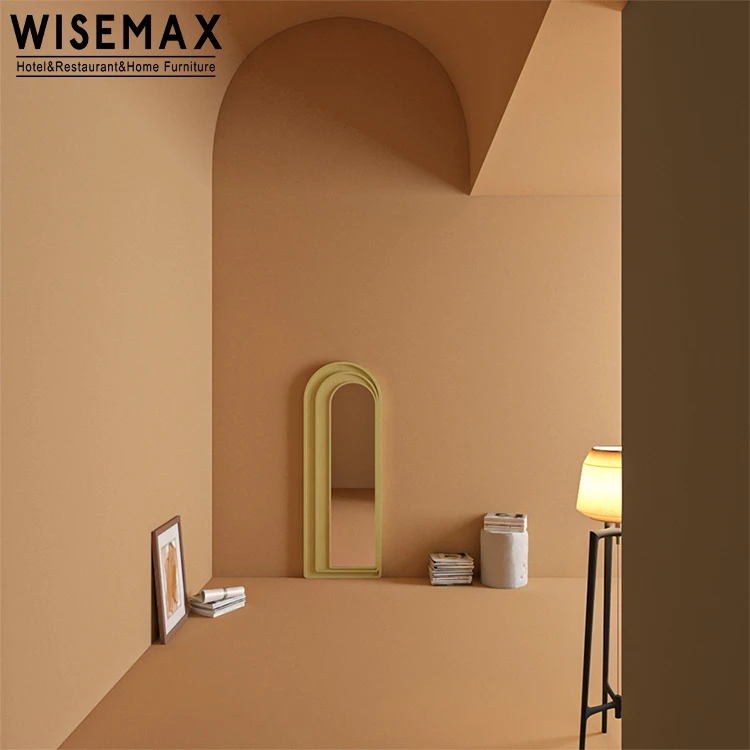 WISEMAX FURNITURE ins hot sale plastic frame dressing bedroom full length mirror modern living room decorative standing mirror