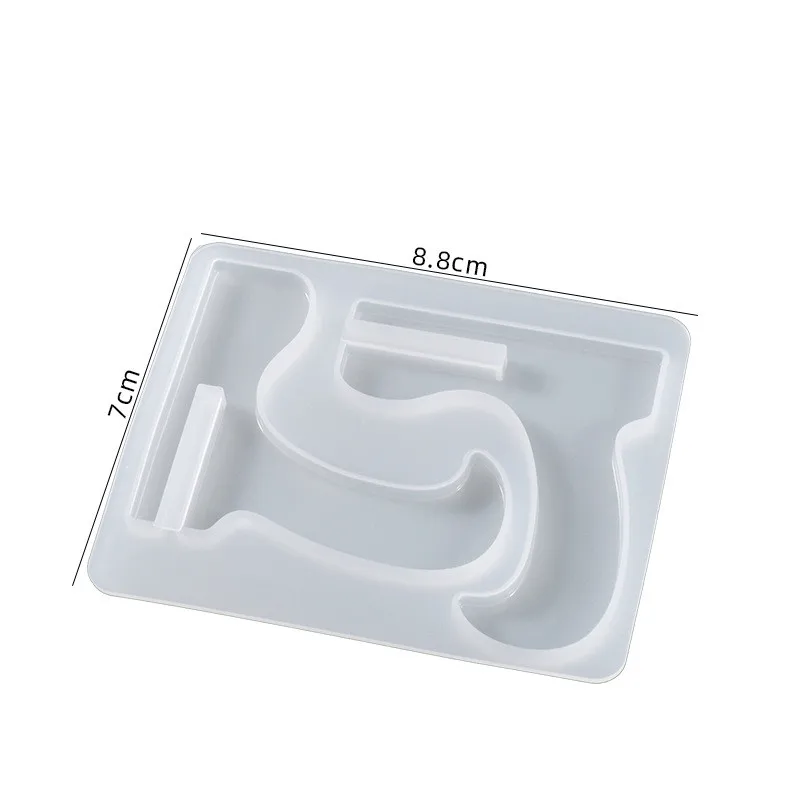 DIY Crystal Epoxy Resin Mold Assembly Mobile Phone Table Bracket Silicone Mould image 2