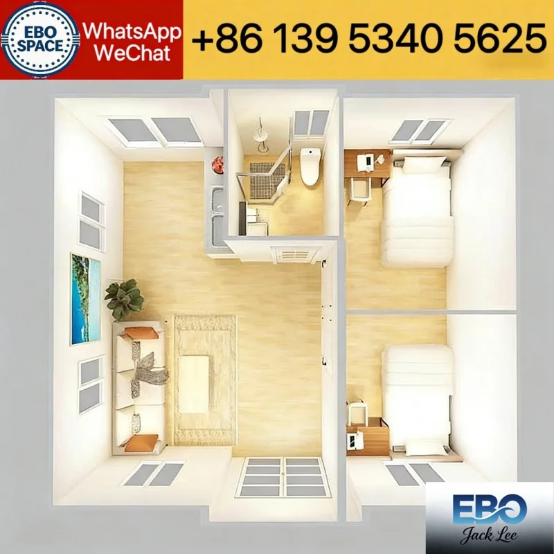 Expandable Container Villa 20ft 30ft 40ft China Factory Prefab Modular Luxury 2-3 Bedroom House CE Certified