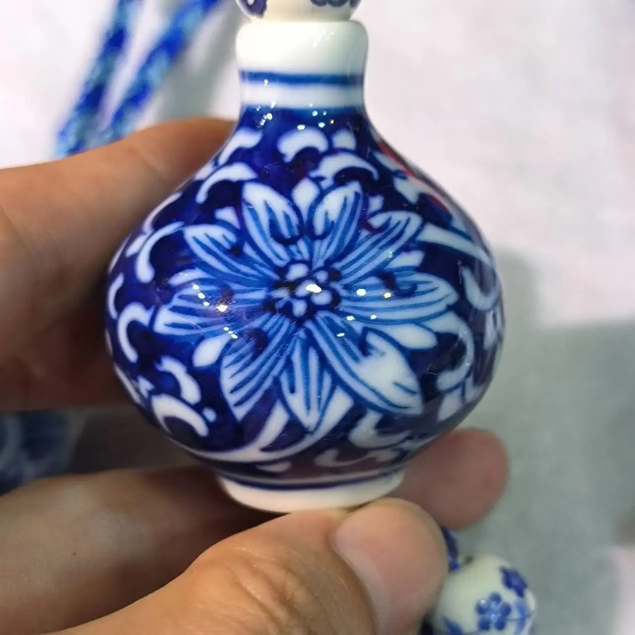 1pcs/lot hand painted ceramic cloisonne car interior pendant handicraft Gift retro ethnic style jewelry amulet folk-custom