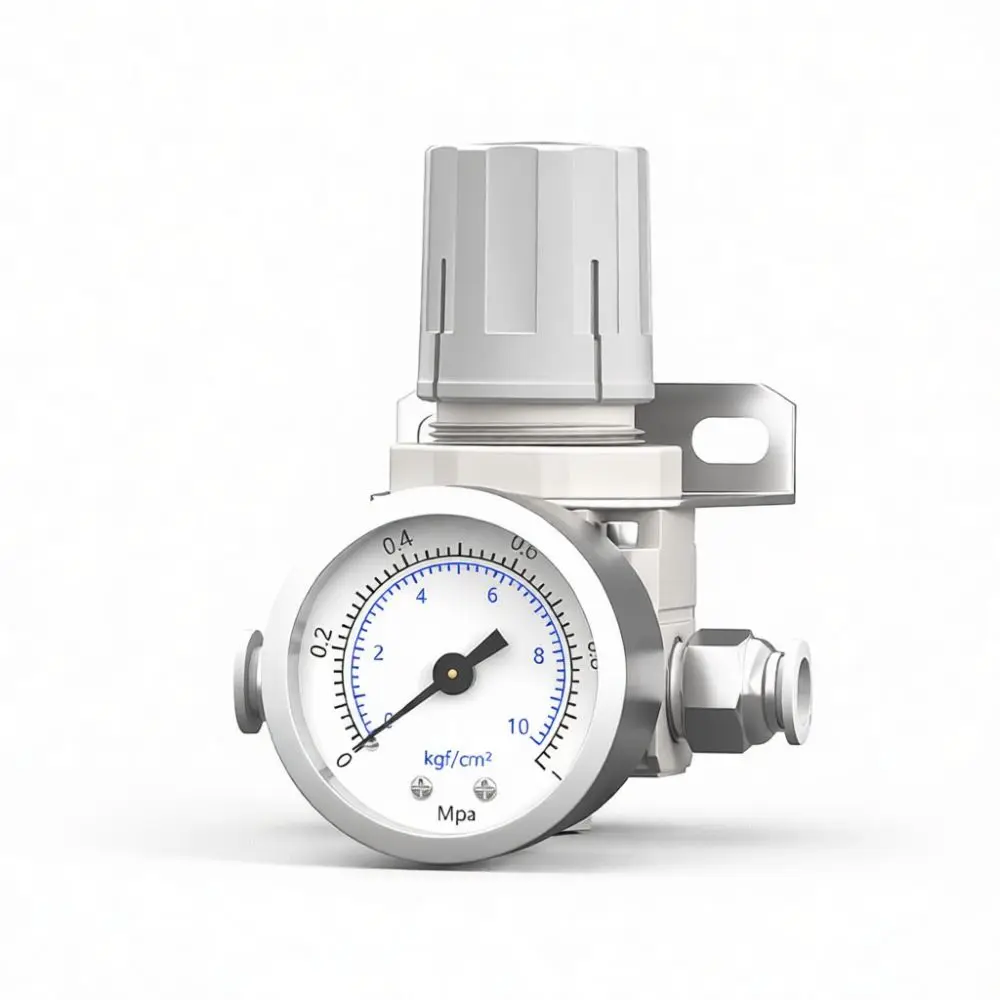 AR2000 Compressed Air Regulator Valve Pneumatic Pressure Control Precision Gas Reduction Unit Durable Industrial Component