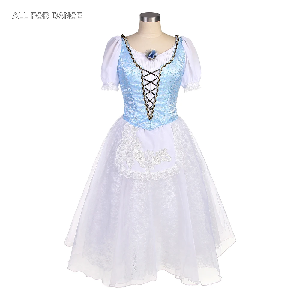 B22500 Adult Girls Sky Blue Romantic Professional Ballet Tutu Stage Performance or Competition Dancewears