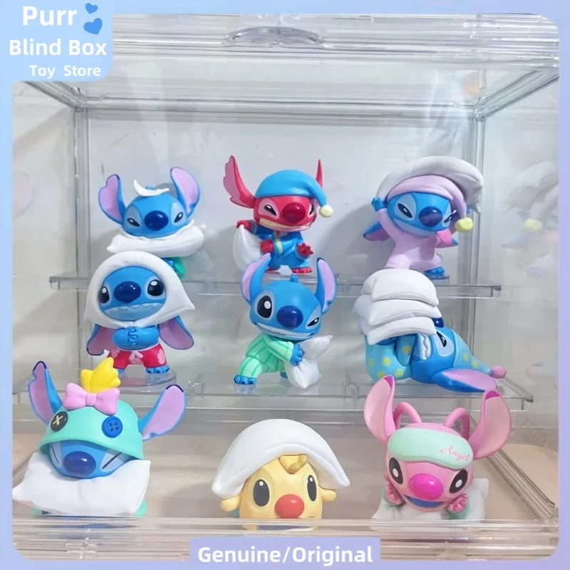 

2025 Original Miniso Disney Stitch Pillow Fight Series Blind Box Classical Stitch Model Toy Collectible Mystery Box All Age Gift