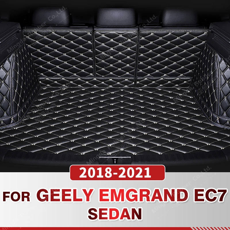 

Auto Full Coverage Trunk Mat For GEELY Emgrand EC7 2018-2021 20 19 Car Boot Cover Pad Cargo Liner Interior Protector Accessories