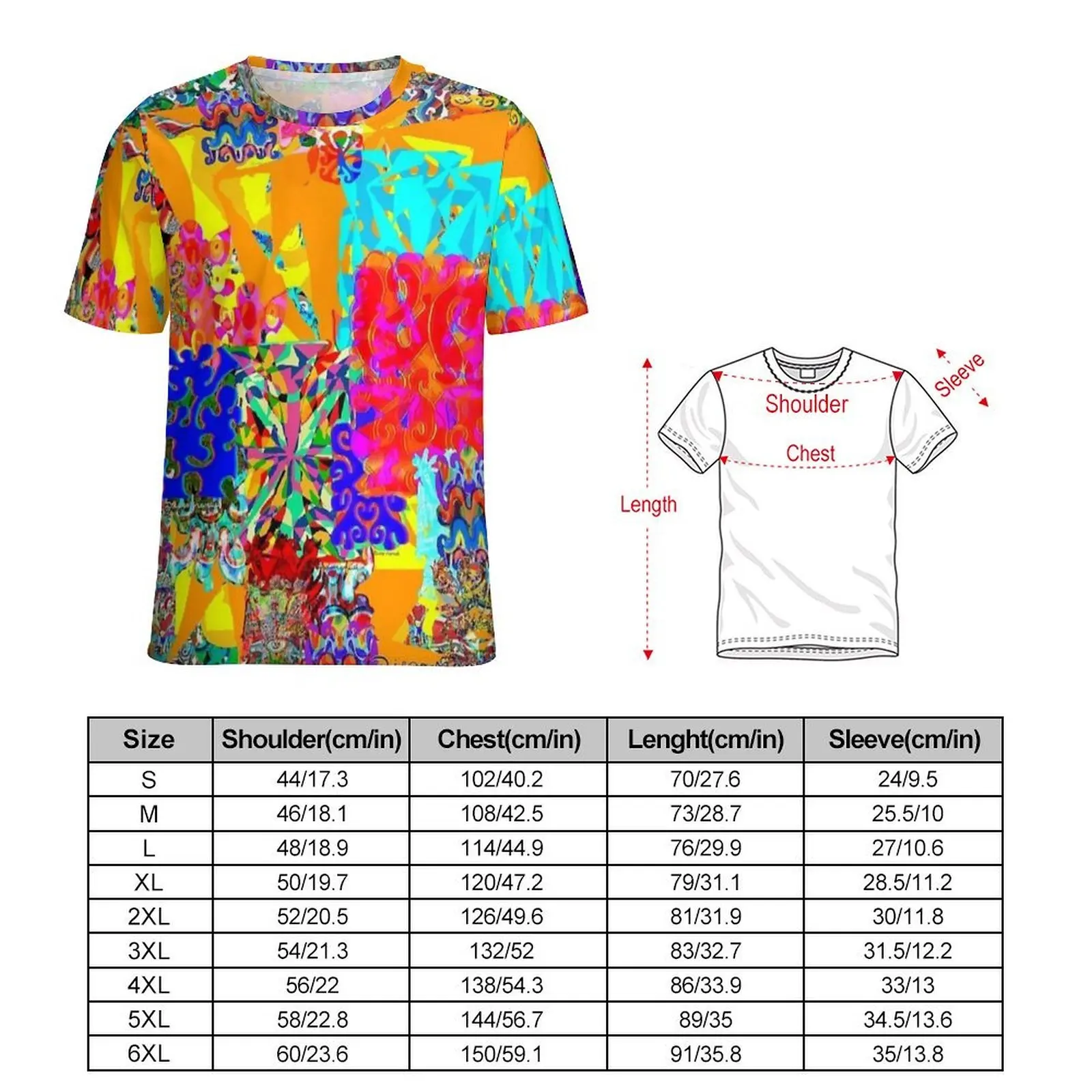 Pink Pop Abstract Mosaic Print T Shirt Hip Hop T Shirts Men Kawaii Tee Shirt Beach Short Sleeve Graphic Clothing Big Size 6XL