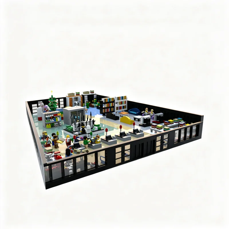 5171pcs MOC Department Store Creator Model Building Blocks Architecture Toy Christmas Gifts Birthday DIY Assemble Idea Creative