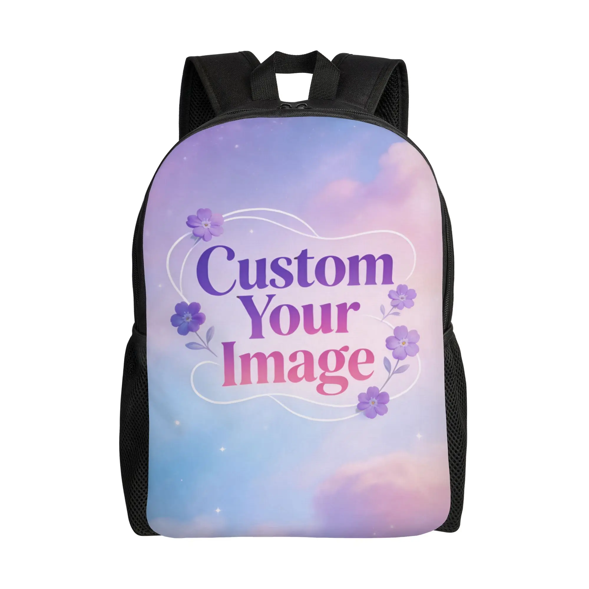 Custom 3D Print Custom Your Image Logo Backpacks for Girls Boys Hot School College Travel Bags Men Bookbag Fits 15 Inch Laptop