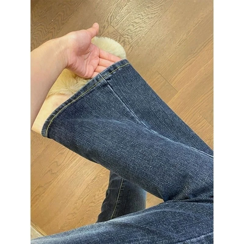 Jeans Vintage donna 2023 pantaloni da donna Denim Streetwear moda coreana abbigliamento femminile Jeans a gamba dritta donna vita alta