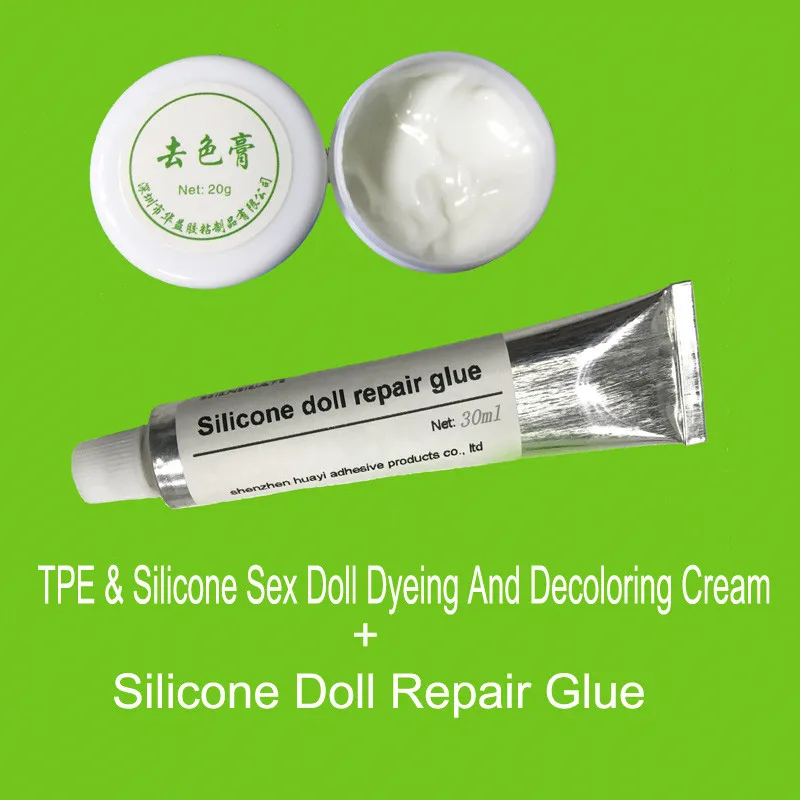 

Combination of silicone rubber adhesive and TPE silicone cleaning paste