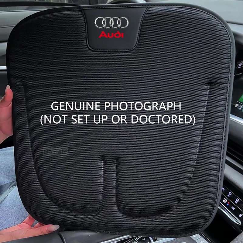 For Audi Sline Q5 Q7 Q3 A3 A4 A6 A5 A1 S1 S3 S4 A7 TT Car Rear Front Seat Cover Anti-slip Pad Protect Seat Mat Ice Silk Cushion